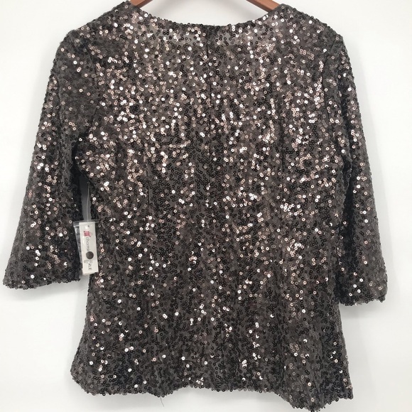 4 for $35 🍄 NWT Charming Charlie Sequin Party Jacket - Picture 8 of 10